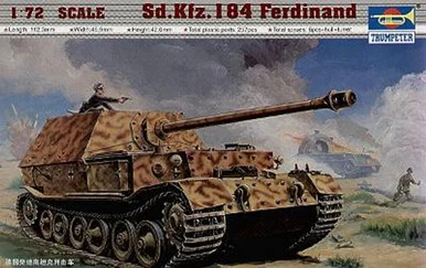 Trumpeter 7205 1/72 Panzerjager Tiger (PR) SdKfz 184 Ferdinand Tank