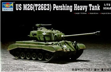 Trumpeter 7264 US M26 Pershing Hvy Tank 172