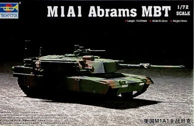 Trumpeter 7276 US M1A1 Abrams MBT 172
