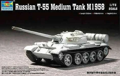 Trumpeter 7282 Russian T55 M1958 Med Tank, 172