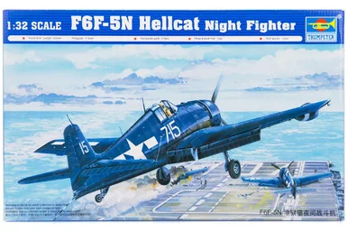 Trumpeter 02259 F6F-5N Hellcat Night Fighter 1/32 Scale Model Kit