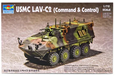 Trumpeter 7270 USMC LAV-C2 Light Armored Command Vehicle 1/72 Scale Model Kit