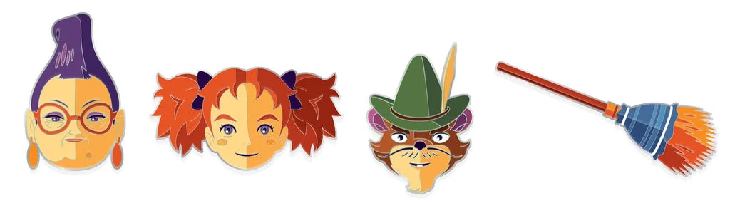 Mary and The Witch's Flower Pin Set - Tom Whalen