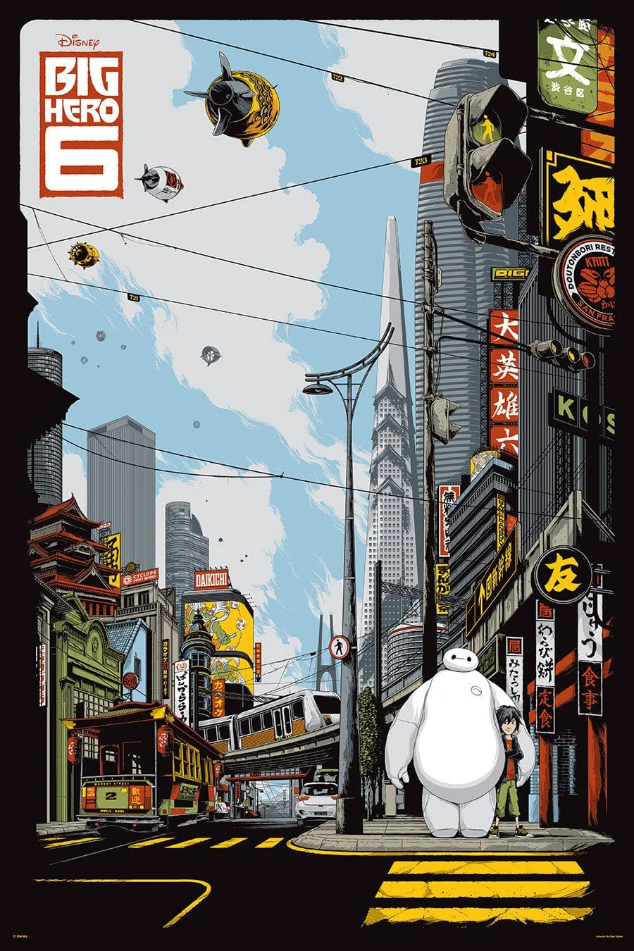 Mondo X Cyclops Print Works Print #06: Big Hero 6 - Ken Taylor