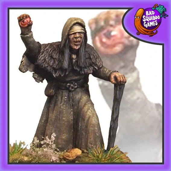 The Seer 28 mm Scale Model Metal Figure - Bad Squiddo Games