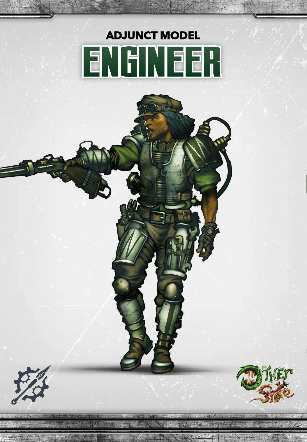The Other Side - Abyssinian Empire: "Engineer", 32 mm Scale Model Plastic Figure