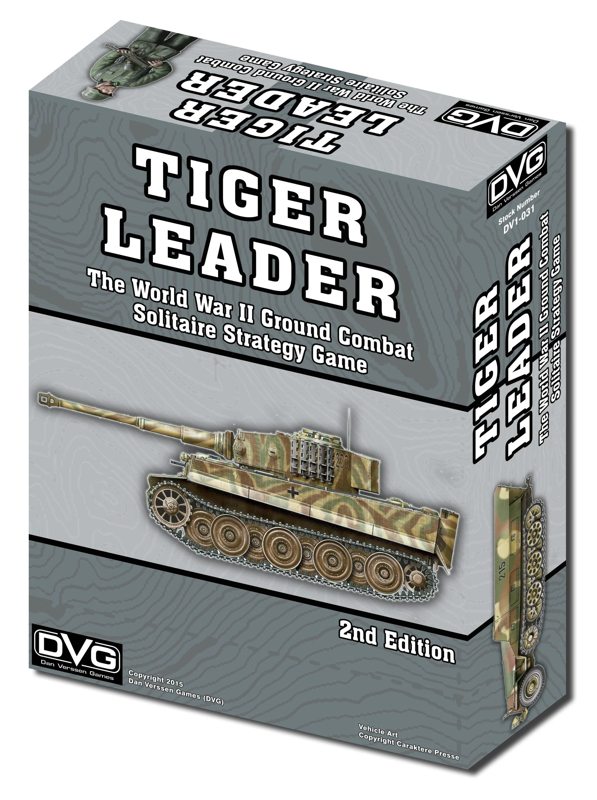 Tiger Leader: The World War II Ground Combat Solitaire Strategy Game, 2nd Edition - Dan Verssen Games