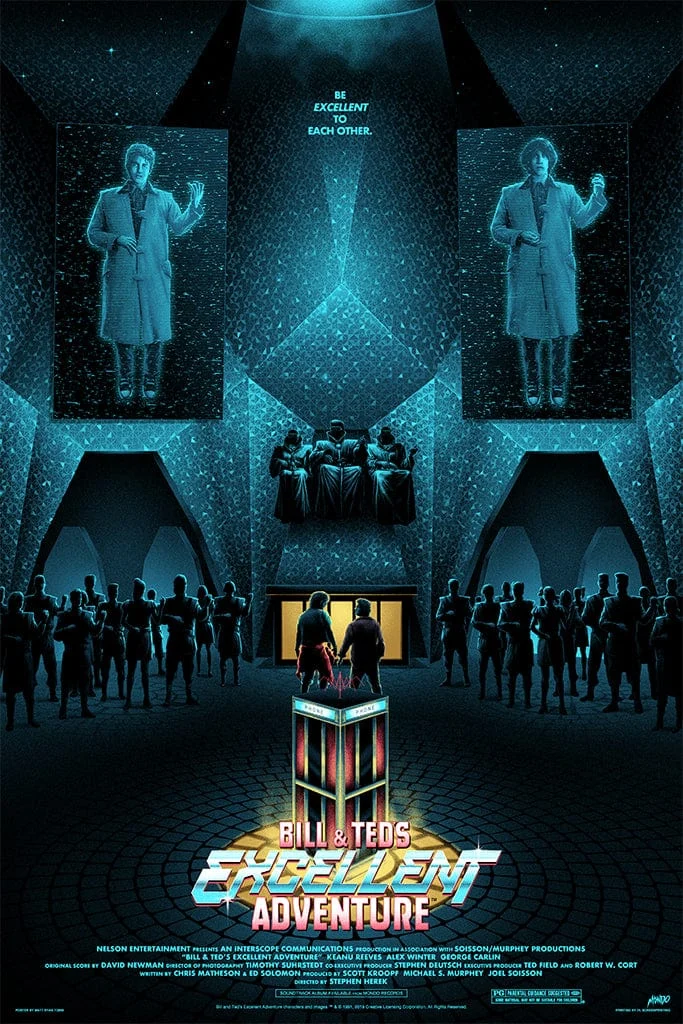 Bill & Ted's Excellent Adventure Poster - Matt Ryan Tobin