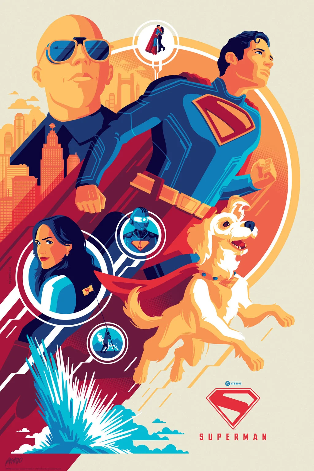 Superman Variant Poster - Tom Whalen