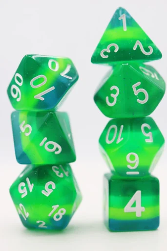Foam Brain Games 2200 Tortoise Shell RPG Dice Set - FoamBrain