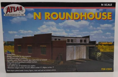 Atlas Model Railroad 2843 N 3 Stall Roundhouse