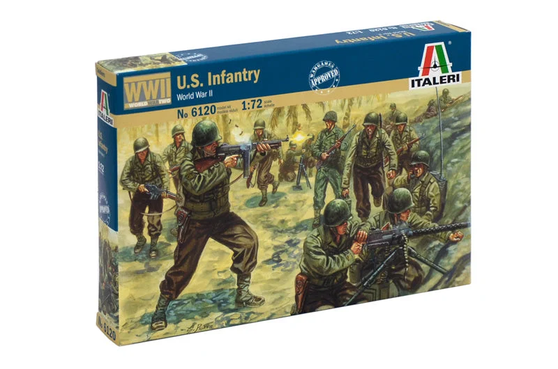 US Infantry WWII 1/72 Scale Plastic Figures - Italeri