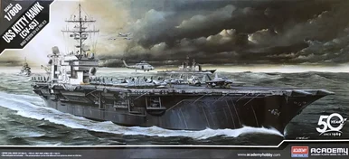 Academy Models 14210 USS Kitty Hawk CV-63 Aircraft Carrier 1/800
