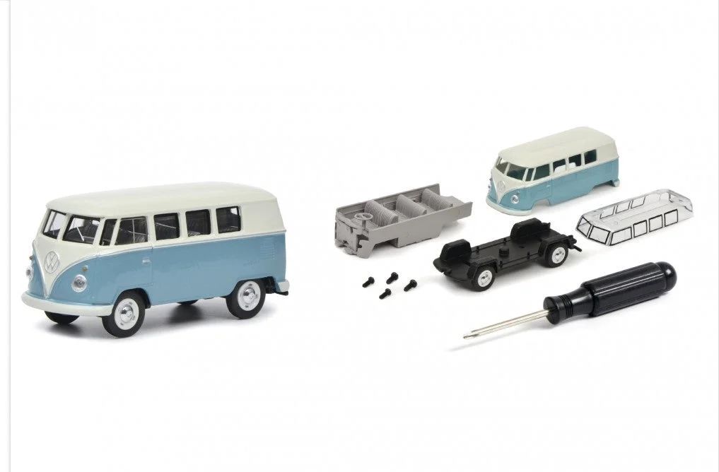 Volkswagen Type 2 T1 Panel Bus (Aqua /Beige ) 1:64 Scale Kit - Schuco