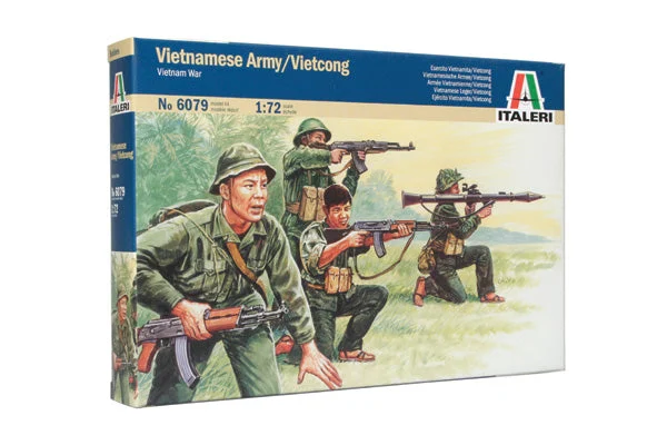 Vietnamese Army / Vietcong, Vietnam War 1/72 Scale Plastic Figures - Italeri