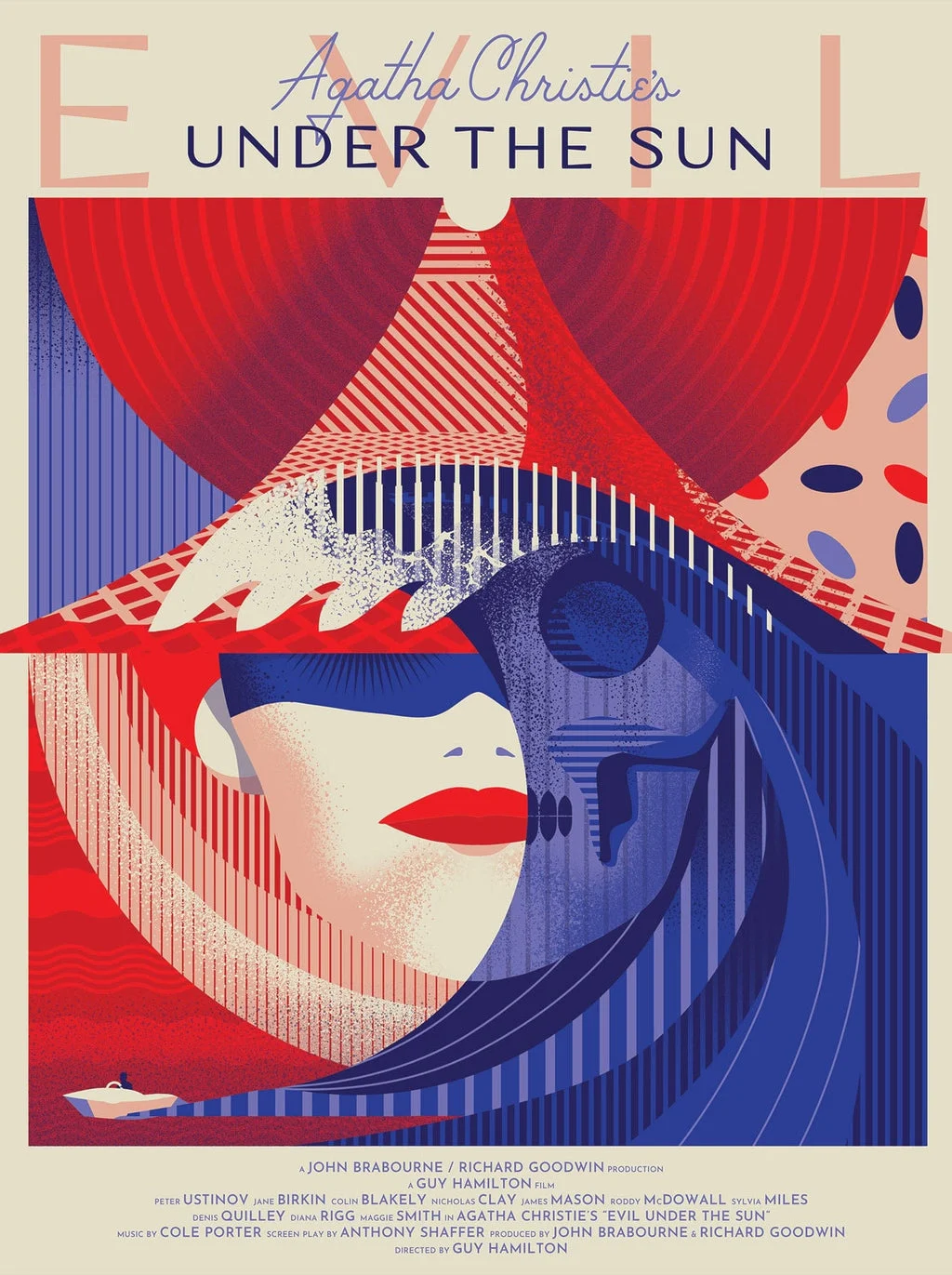 Black Dragon Press x Mondo #26: Evil Under the Sun Poster - We Buy Your Kids
