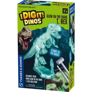 Thames & Kosmos 630409 I Dig It! Dinos - Glow-in-the-Dark T. Rex Excavation Kit