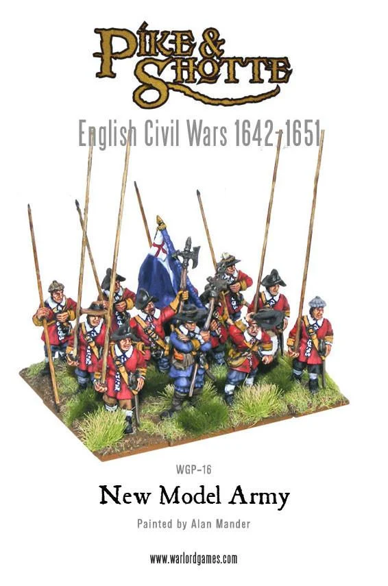 Pike & Shotte New Model Army English Civil Wars, 28 mm Scale Model Figures - Warlord Games