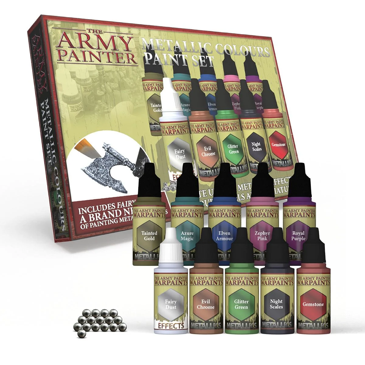 Warpaints Metallic Colors Paint Set - The Army Painter