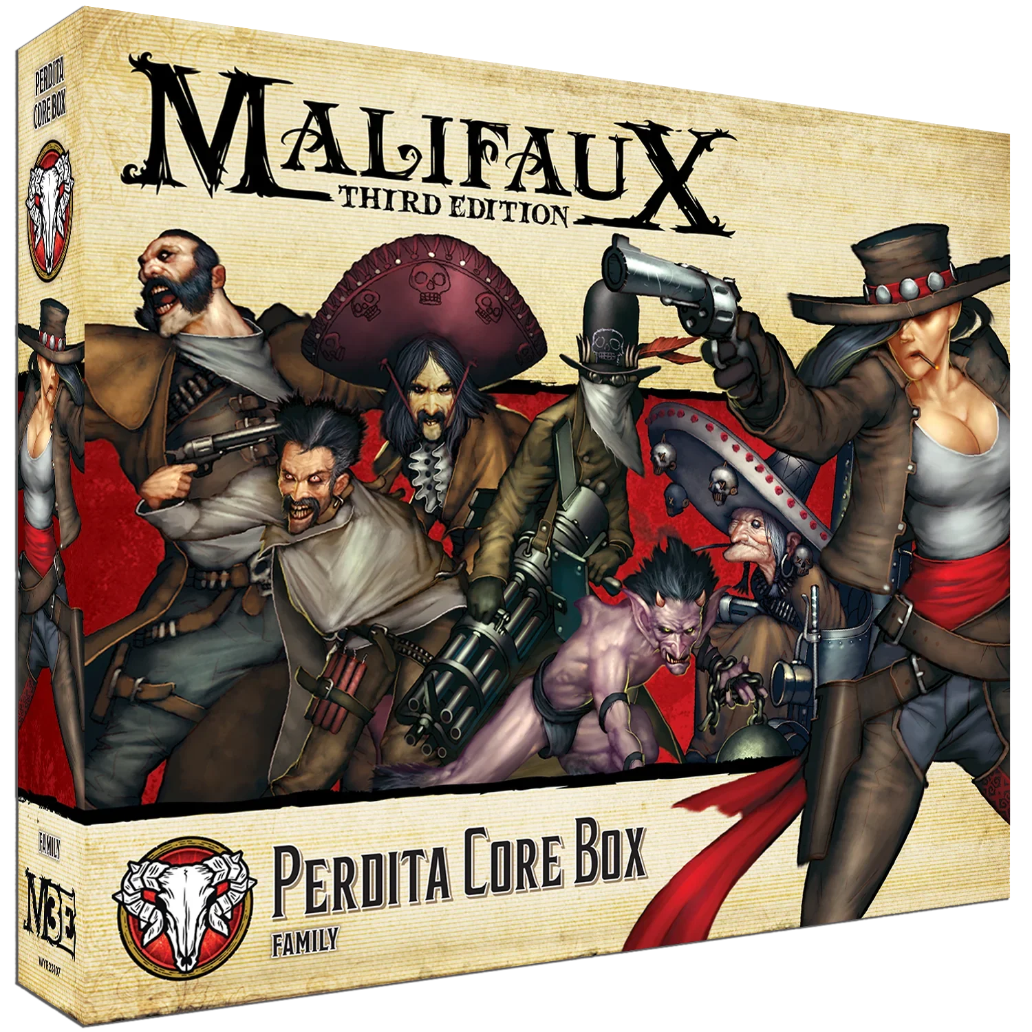 Malifaux (M3E) The Guild “Master Perdita Ortega” Core Set, 32 mm Scale Model Plastic Figures - Wyrd Games