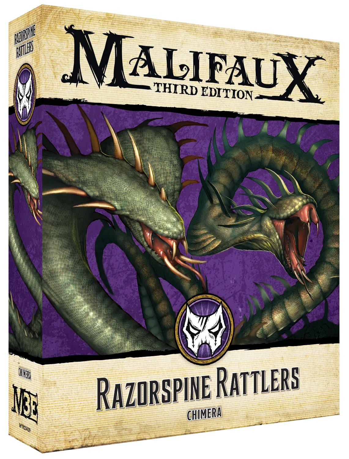 Malifaux (M3E) The Neverborn “Razorspine Rattler”, 32 mm Scale Model Plastic Figures - Wyrd Games