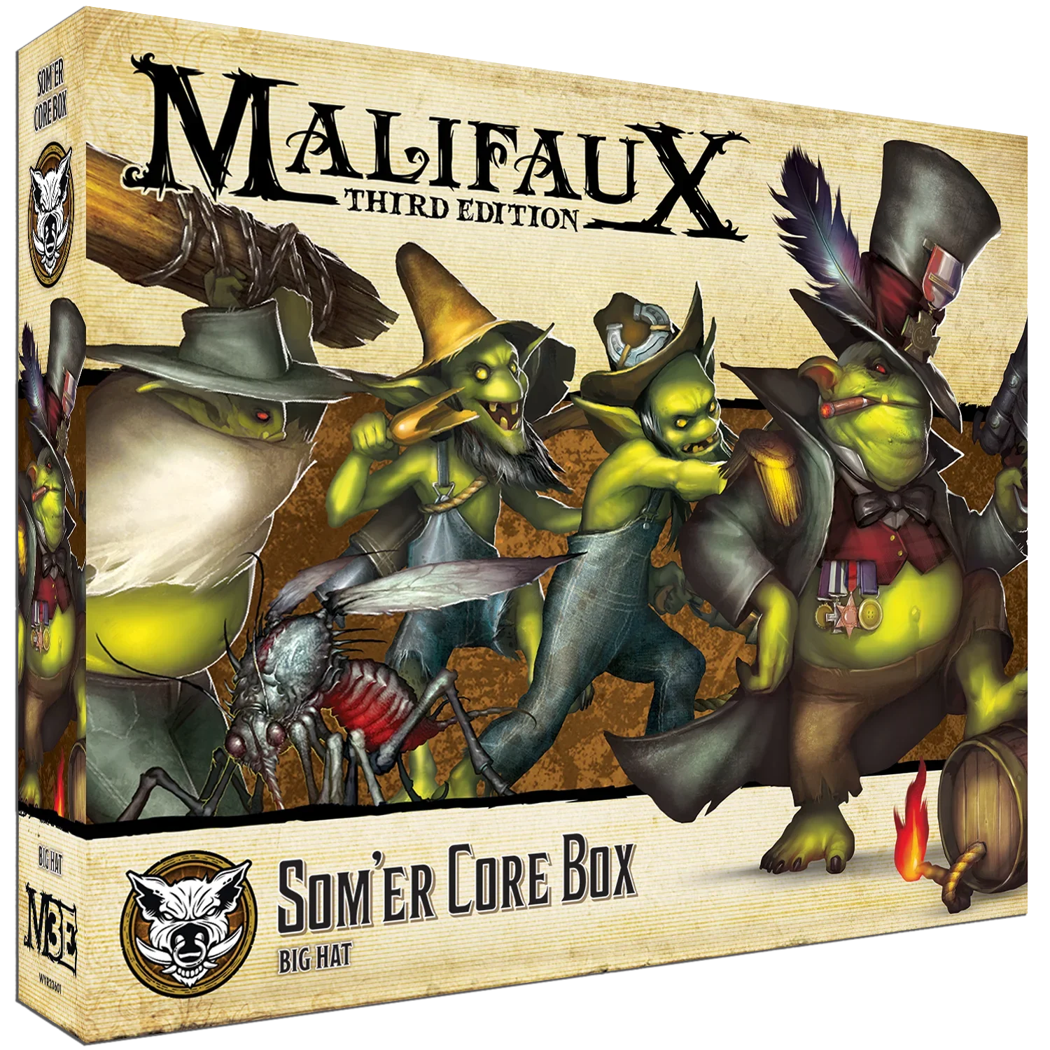 Malifaux (M3E) The Bayou “Som’er Core Box”, 32 mm Scale Model Plastic Figures - Wyrd Games