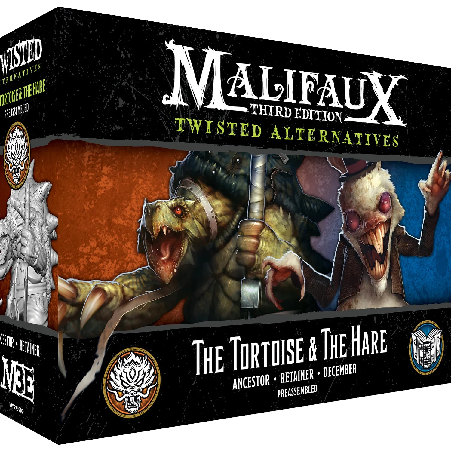 Malifaux (M3E) Twisted Alternatives “Tortoise & The Hare” Set, 32 mm Scale Model Plastic Figures - Wyrd Games