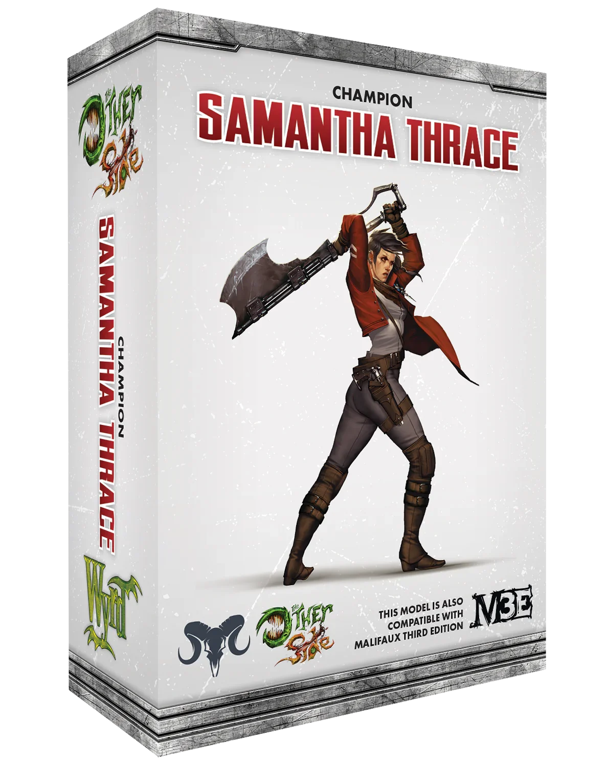 The Other Side – The Guild “Samantha Thrace” Champion, 32 mm Scale Model Plastic Figure - Wyrd Games