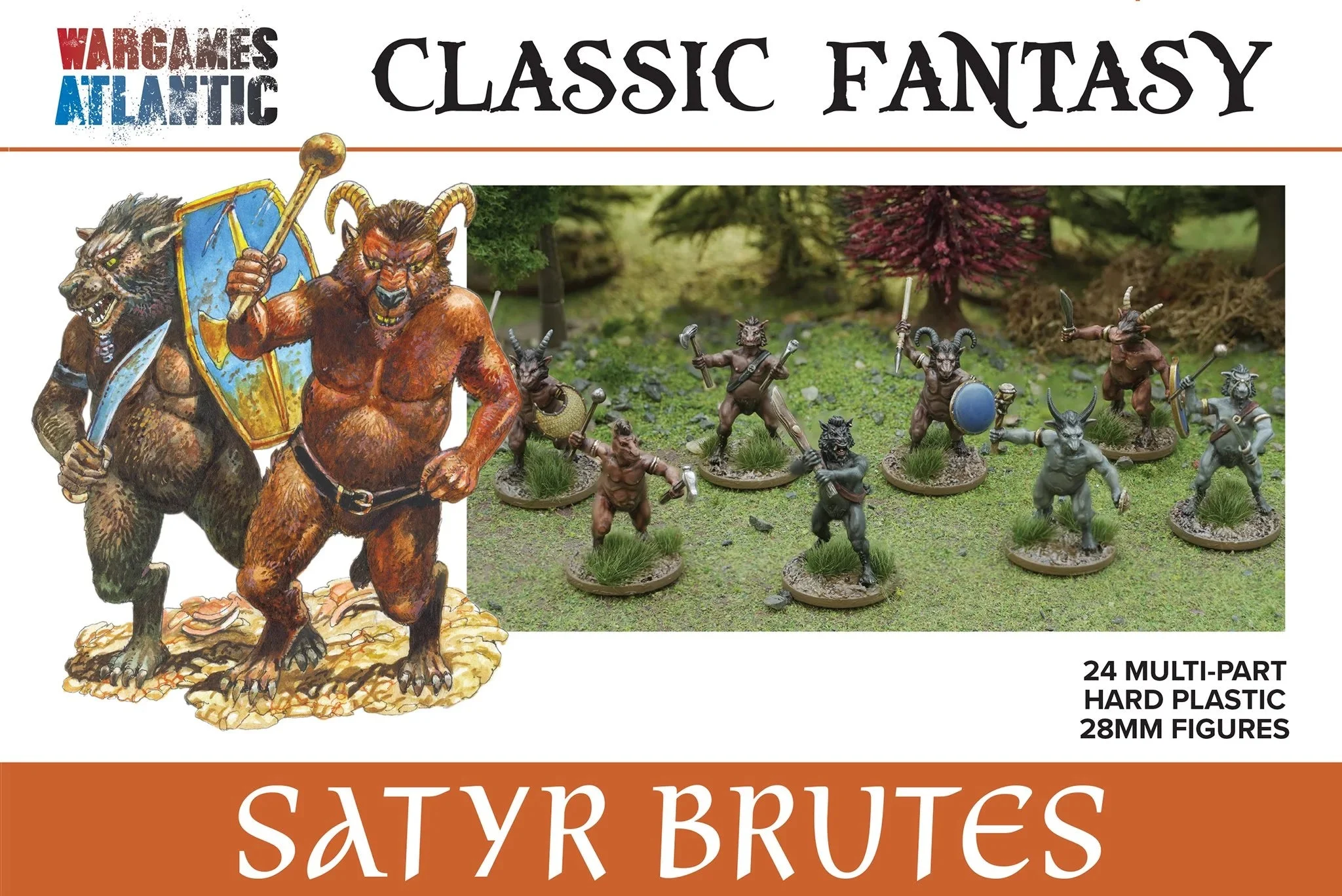Wargames Atlantic Satyr Brutes 28mm Scale Plastic Figures
