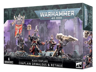 Warhammer 55-44 Warhammer 40,000: Black Templars: Chaplain Grimaldus & Retinue