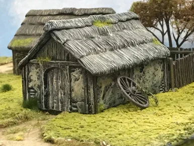 SCENERY: 28mm Wattle and Daub Outbuilding - RENRNWD