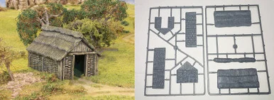 SCENERY: 28mm Wattle Timber Outbuilding - RENRNWT