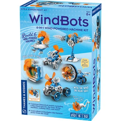 Thames & Kosmos 550047 WindBots: 6-in-1 Wind-Powered Machine Kit