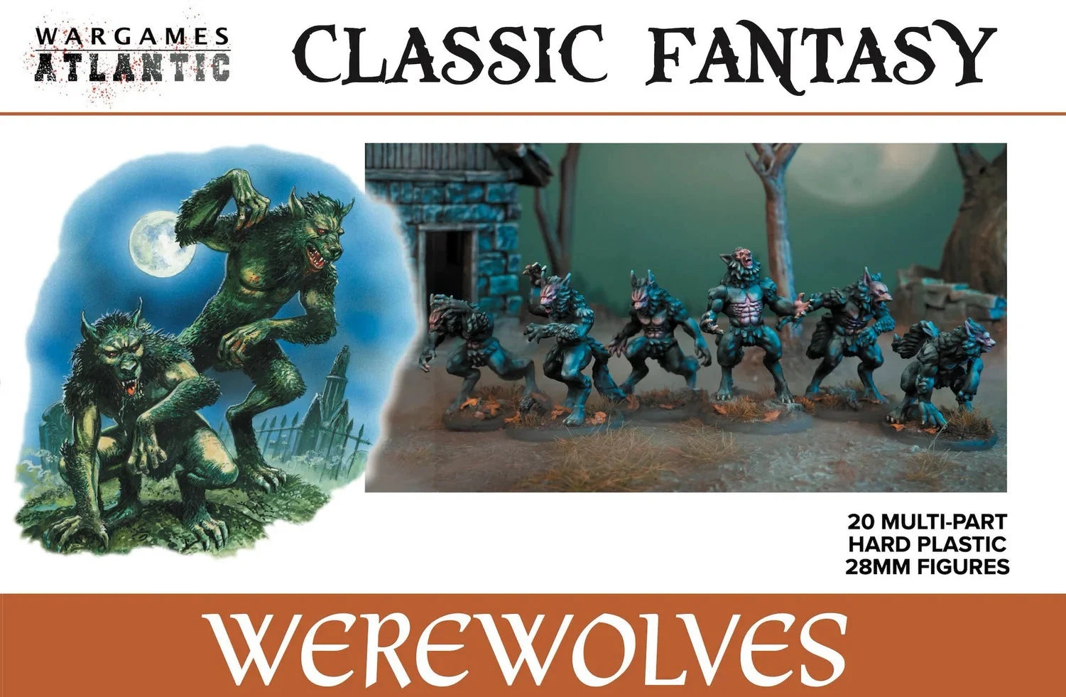 Werewolves, 28 mm Scale Model Plastic Figures - Wargames Atlantic