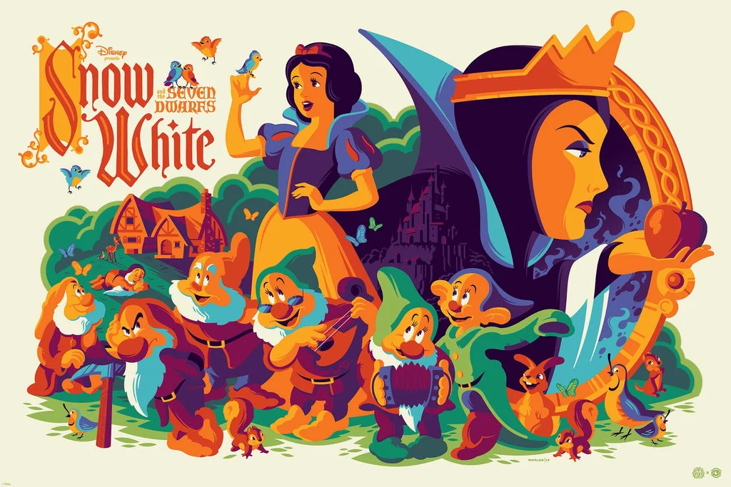 Mondo X Cyclops Print Works #38: Snow White and the Seven Dwarfs - Tom Whalen