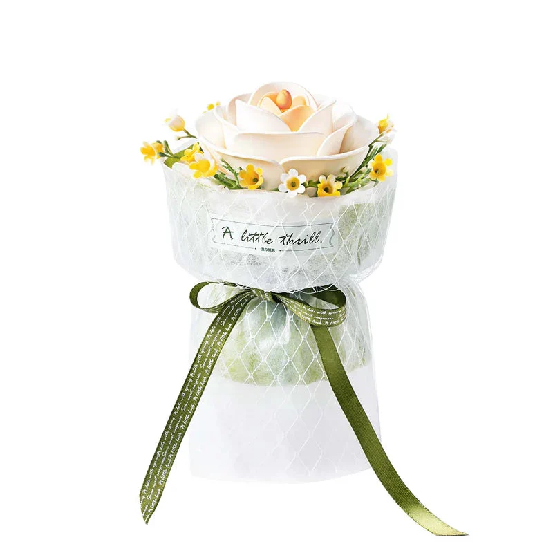 White Camellia DIY 3D Puzzle Model - Robotime