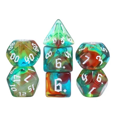 Foam Brain Games 2403 Wind Elves RPG Dice Set - FoamBrain