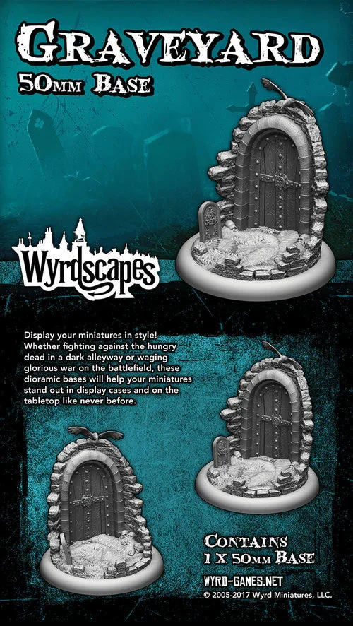 Wyrdscapes: Graveyard 50 mm Base - Wyrd Games