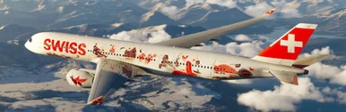 Swiss Airbus A350-900XWB "Wanderlust" Reg: HB-IFA With Antenna XX40284 Scale 1:400