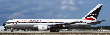 Delta Air Lines Boeing 767-200 "Spirit of Delta""Polished" Reg: N102DA With Antenna XX40498 Scale 1:400