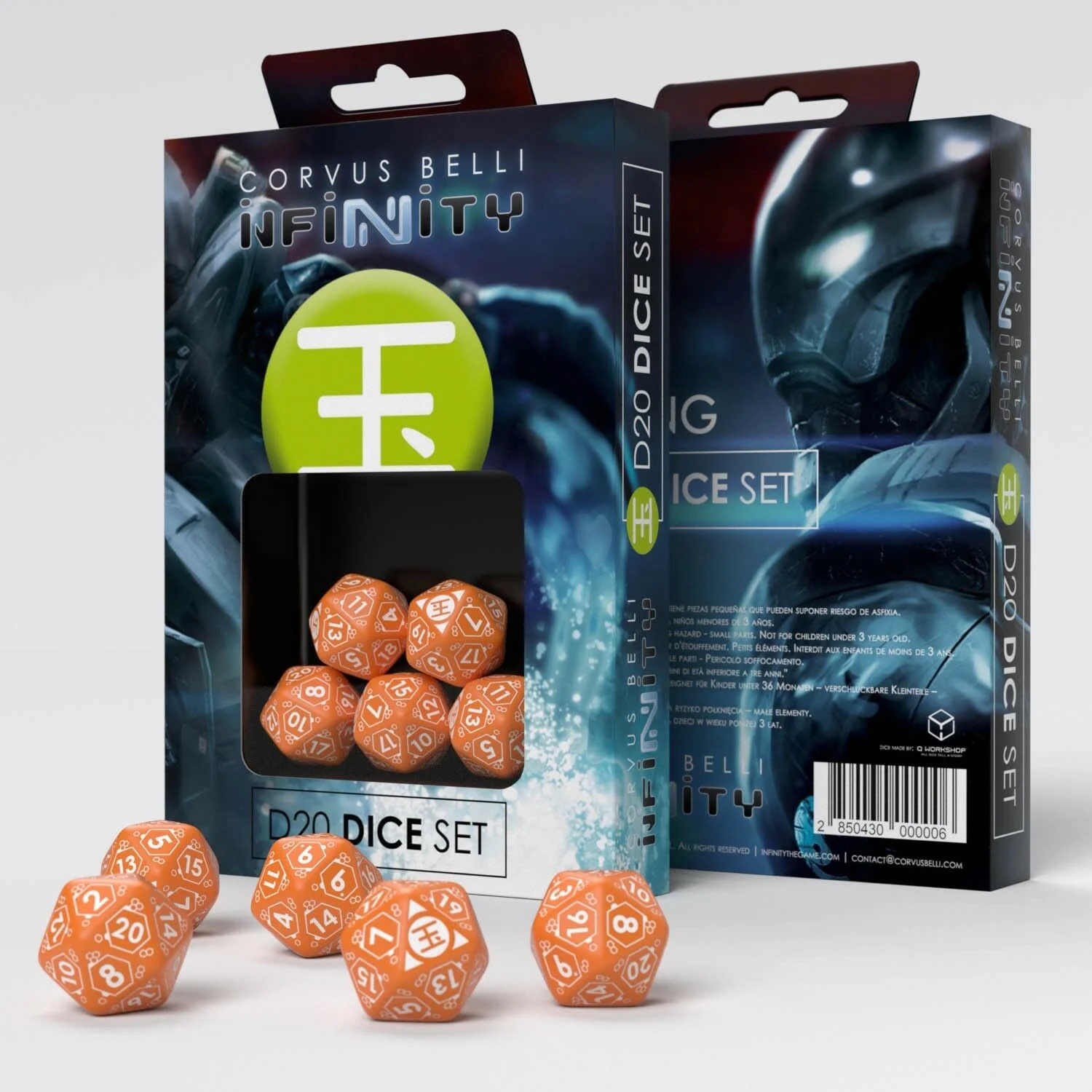 Infinity Yu Jing D20 Dice Set - Corvus Belli