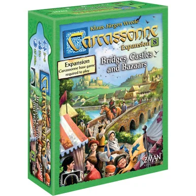 Z-Man Games ZM7818 Carcassonne Expansion 8 Bridges, Castles and Bazaars
