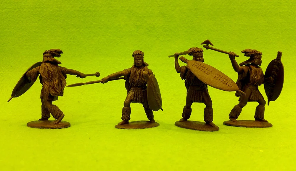 Zulu War Zulu in Regalia (Shaka’s uGibabanye Regiment), 54 mm (1/32) Scale Plastic Figures - Expeditionary Force