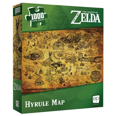 USAopoly USOPZ005690 Zelda Hyrule Map 1000 Piece Jigsaw Puzzle