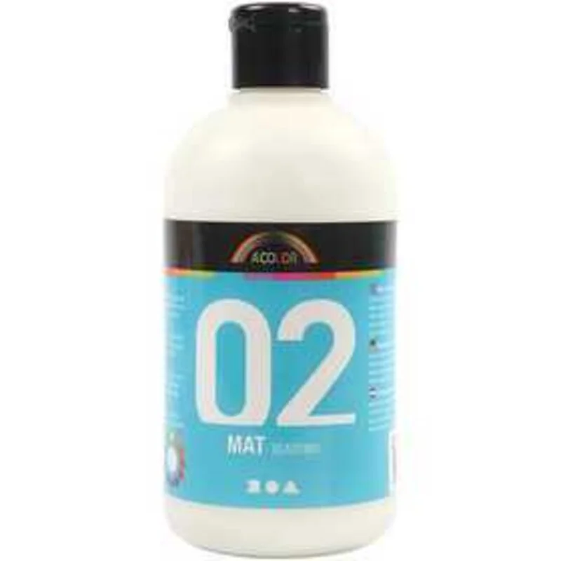 A-Color Acrylic Paint, white, 02 - matt (color poster), 500ml Painting