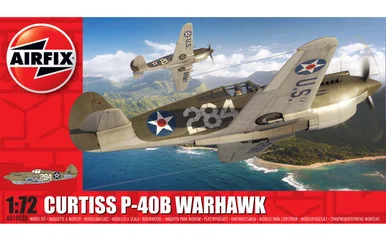 Airfix A01003B Curtiss P-40B Warhawk 1/72 Scale Model Kit