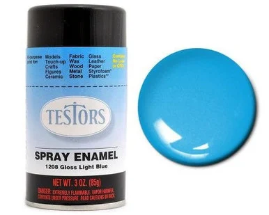 Testors 1208 Light Blue Enamel Spray 3oz