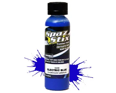 Spaz Stix 02250 Electric Blue Fluorescent Airbrush Paint 2oz