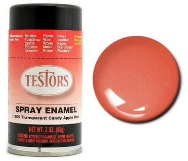 Testors 1605 Candy Apple Red Enamel Spray 3oz