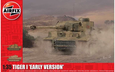 Airfix A1357 Tiger 1, Early Production Version 1/35 Scale Model Kit - Airfix Models